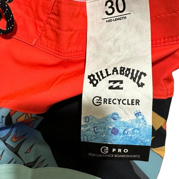 Billabong Mens Size 30 Tribong Pro Performance Mid Length 18" Board Shorts NWT - Picture 5 of 9
